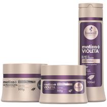 Kit Haskell Matiza+ Shampooo Máscara 300ml 3 Itens Completo