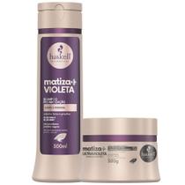 Kit Haskell Matiza+ Shampooo Máscara Ultravioleta 300ml 2 Itens Completo Kit Haskell Matiza+ Shampooo Máscara Ultravioleta 300ml 2 Itens Completo
