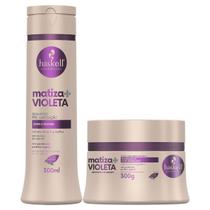 Kit Haskell Matizador Roxo Shampoo 300Ml Mascara 300Gr