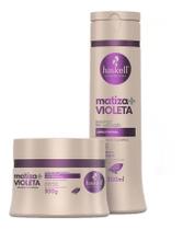 Kit Haskell Matizador Roxo Xampu E Mascara Extend Color