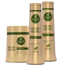 Kit Haskell Murumuru Condicionador Shampoo 500ml ! Máscara Hidratante 900gr