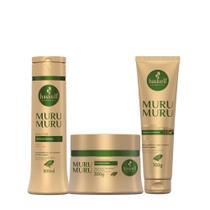 Kit Haskell Murumuru Shampoo 300ml + Máscara 300g + Leave-in Nutrição Intensa, Hidratação e Brilho