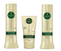 Kit Haskell Murumuru Shampoo Condicionador 300ml Polpa Hidratante Proteção Térmica 150g Kit Haskell Murumuru Shampoo Condicionador 300ml Polpa Hidratante Proteção Térmica 150g