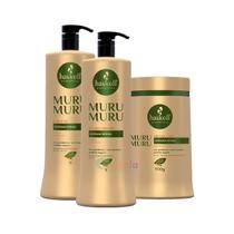 Kit Haskell Murumuru Shampoo Condicionador e Mascara 1L