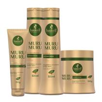Kit Haskell Murumuru Shampoo, Condicionador, Manteiga e Polpa em Creme Nutritiva