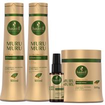 Kit Haskell Murumuru Shampoo Condicionador + Máscara Manteiga Nutritiva 500ml + Seiva Potencializadora de Tratamento 35ml Kit Haskell Murumuru Shampoo Condicionador + Máscara Manteiga Nutritiva 500ml + Seiva Potencializadora de Tratamento 35ml