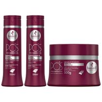 Kit Haskell Pós Progressiva 3 Produtos 300ml Liso Sem Frizz