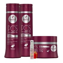 Kit Haskell Pós Progressiva Shampoo 300ML 1 Condicionador 300ML 1 Mascara 300ML + Presente Lourre 15ml Kit Haskell Pós Progressiva Shampoo 300ML 1 Condicionador 300ML 1 Mascara 300ML + Presente Lourre 15ml