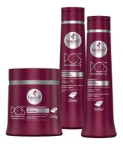 Kit Haskell Pós Progressiva Shampoo 500ML 1 Condicionador 500ML 1 Mascara 500ML