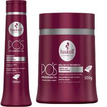 Kit Haskell Pós Progressiva Shampoo 500ML + 1 Mascara 500ML