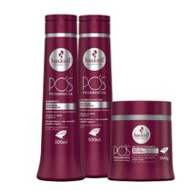 Kit Haskell Pós Progressiva Shampoo Condicionador E Mascara