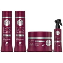 Kit Haskell Pós Progressiva Shampoo Condicionador Fluído Máscara