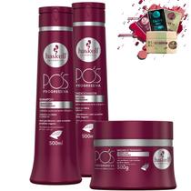 Kit Haskell Pos Progressiva Shampoo e Cond 500ml Másc 300gr