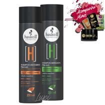 Kit Haskell Pra Ele Sh Anticaspa + Sh Cabelo e Barba 250ml