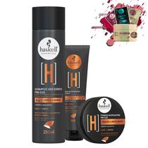 Kit Haskell Pra Ele Shampoo Creme Multifunções Pomada Kit Haskell Pra Ele Shampoo Creme Multifunções Pomada