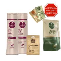 Kit Haskell Queratina Shampoo E Condic 300ml + Dose Mandioca