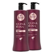 Kit Haskell Quina Rosa P/ cabelos danificados e sem brilho 1L