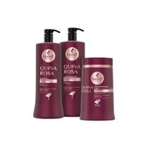 Kit Haskell Quina Rosa Sh, Cond 1L e Máscara 900g