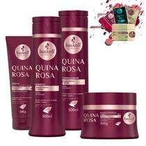 Kit Haskell Quina Rosa Sh Cond Mascara 250g + Leave-in 240g