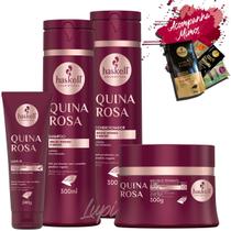 Kit Haskell Quina Rosa Sh Cond Mascara 300g + Leave-in 240g