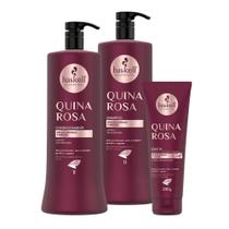 Kit Haskell Quina Rosa Sh E Condicionador 1L + Leave In 240G