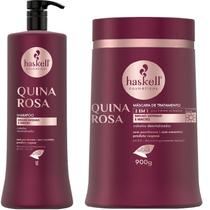 Kit Haskell Quina Rosa Shampoo 1 Litro + 1 Mascara 900ML