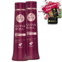 Kit Haskell Quina Rosa Shampoo Condicionador 500ml