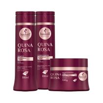 Kit Haskell Quina Rosa Shampoo Condicionador E Mascara 300Ml