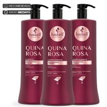 Kit Haskell Quina Rosa Shampoo E 2 Condicionadores 1 Litro Kit Haskell Quina Rosa Shampoo E 2 Condicionadores 1 Litro