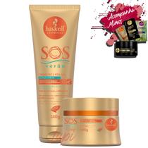 Kit Haskell S.O.S Verao Creme 240g E Mascara Girassol 300g Kit Haskell S.O.S Verao Creme 240g E Mascara Girassol 300g