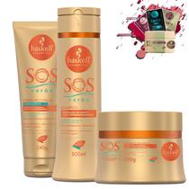 Kit Haskell S.O.S Verao Sh Masc 300 Creme Sem Enxague 240g Kit Haskell S.O.S Verao Sh Masc 300 Creme Sem Enxague 240g