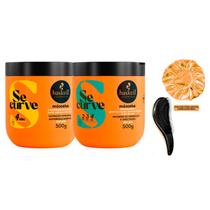 Kit Haskell Se Curve Hidronutrição + Manteiga +Escova/Touca
