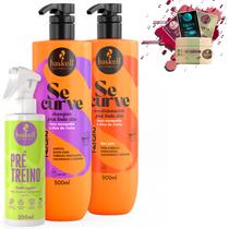 Kit Haskell Se Curve Sh Cond 500ml + Pré Treino 200ml Kit Haskell Se Curve Sh Cond 500ml + Pré Treino 200ml