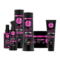 Kit Haskell Shamp cond másc fluido leave in sérum Cavalo Forte Hidra 300ml