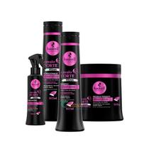 Kit Haskell Shamp condicionador e máscara fluido Cavalo Forte Hidra 500ml