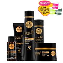 Kit Haskell Shampoo 500ml Cond 300ml Máscara 250g + Leave In + Complexo (Ganhe 1 Mini Cronograma)