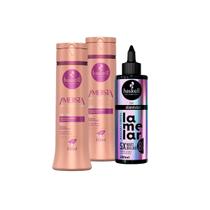 Kit Haskell Shampoo/Cond Ametista 300ml + Máscara Lamelar Kit Haskell Shampoo/Cond Ametista 300ml + Máscara Lamelar
