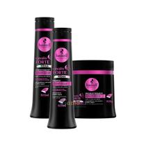 Kit Haskell Shampoo condicionador e másc Cavalo Forte Hidra 500ml