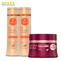 Kit Haskell Shampoo e Cond. Tutano 300ml + Masc. Quina Rosa 250g Kit Haskell Shampoo e Cond. Tutano 300ml + Masc. Quina Rosa 250g