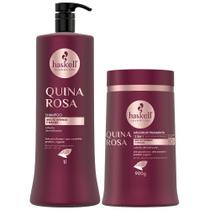 Kit Haskell Shampoo Quina Rosa 1L + Máscara Quina Rosa 900g