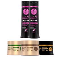 Kit Haskell Shp/Cond CF Hidra + Máscaras Mand Muru Cav 300g Kit Haskell Shp/Cond CF Hidra + Máscaras Mand Muru Cav 300g