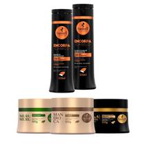 Kit Haskell Shp/Cond Encorpa + Máscaras Mand Muru Cav 300g
