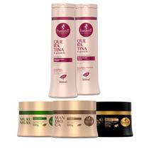 Kit Haskell Shp/Cond Queratina +Máscaras Mand Muru Cav 300g