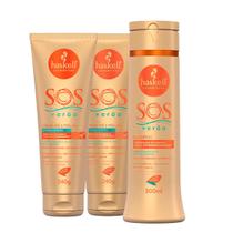 Kit Haskell Sos Verão Shampoo + 2 Cremes Kit Haskell Sos Verão Shampoo + 2 Cremes
