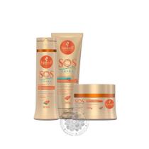 Kit Haskell SOS Verão Shampoo Creme Pré Pós Sol + Máscara de Reparação SOS Verão Kit Haskell SOS Verão Shampoo Creme Pré Pós Sol + Máscara de Reparação SOS Verão