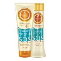 Kit Haskell Sos Verão Shampoo Girassol + Creme Pré/pós Sol