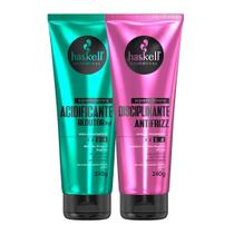 Kit Haskell Super Máscara Acidificante Redutor de PH + Supermáscara Disciplinante Antifrizz