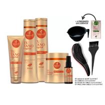 Kit Haskell Tutano Completo 500ml 5 Produtos +Kit Presente
