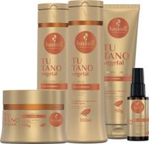 Kit Haskell Tutano Shampoo Cond Masc Leave E Reparador 300Ml