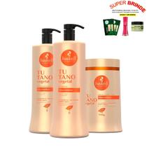 Kit Haskell Tutano Shampoo Condicionador E Mascara 1l/900g